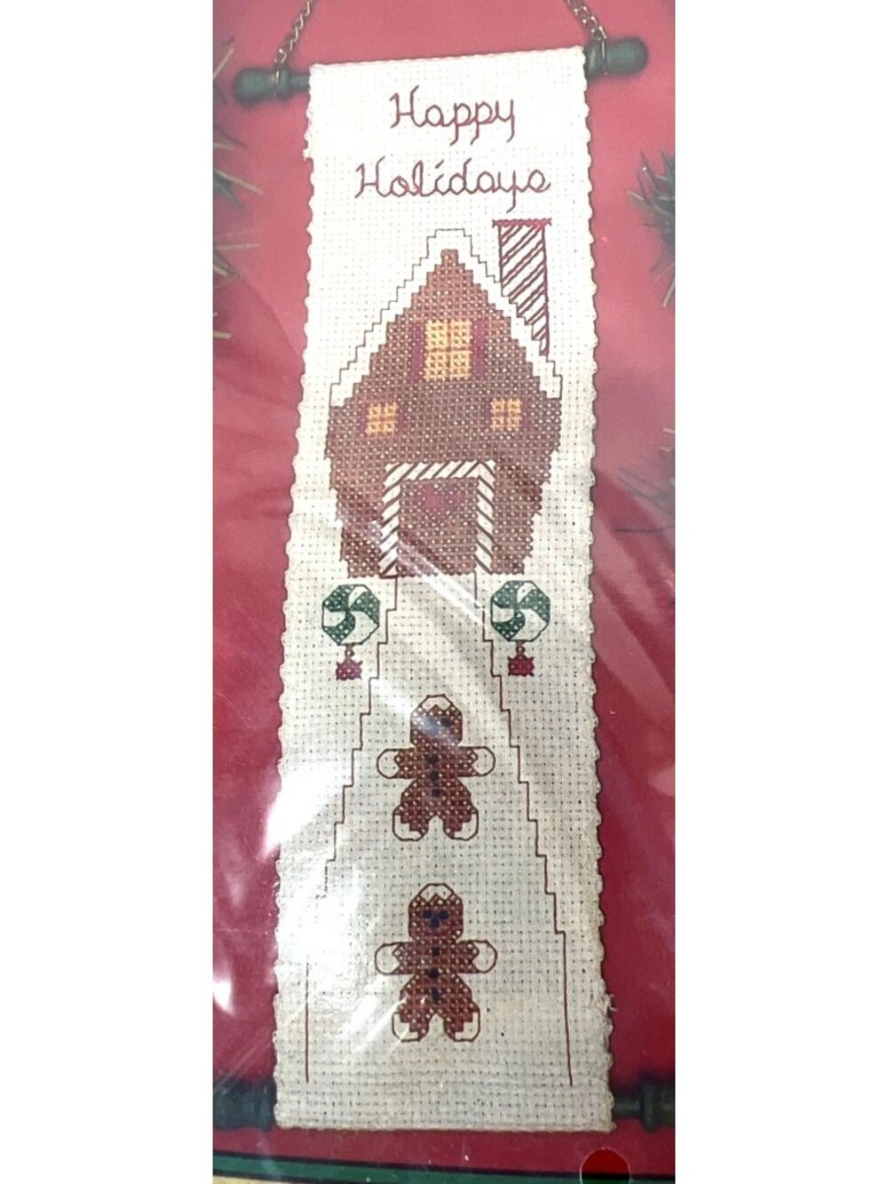 Gingerbread House Holiday Bellpull Kit With Fabric & Hardware Included